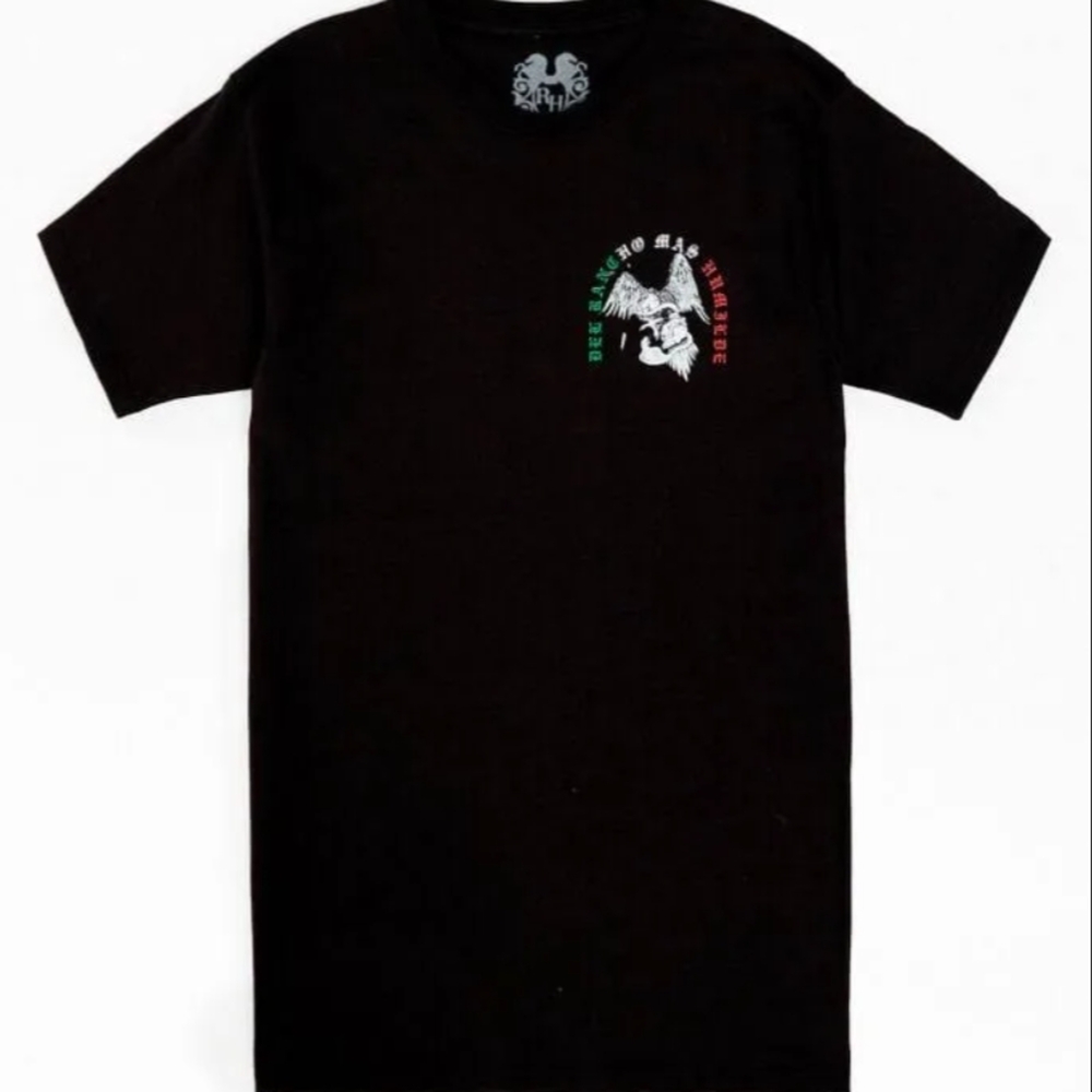 NEW large Rancho Humilde Black stylish t-shirt with Eagle Design casual light